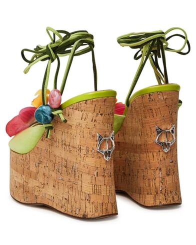 Γυναικείες Πλατφόρμες Naked Wolfe - Sunflower Green Kid Suede