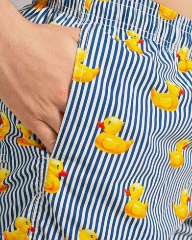 Mc2 Saint Barth - Gustavia-Swimshort-Ducky Stripes S 61   