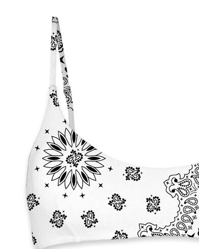 Mc2 Saint Barth - Judy-Bralette Bikini Top With Adjustable Shoulder Straps-Bandanna Round 01   