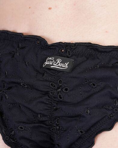 Mc2 Saint Barth - Miami-Cheeky Brazilian Frou Frou Bottom-Flower Embroidery 00   