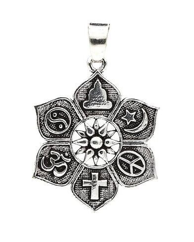 Γυναικείο Μενταγιόν Mani - Lotus with religious symbols