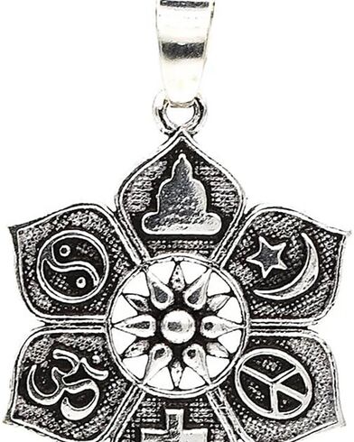 Γυναικείο Μενταγιόν Mani - Lotus with religious symbols