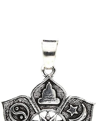 Γυναικείο Μενταγιόν Mani - Lotus with religious symbols