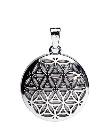 Γυναικείο Μενταγιόν Mani - Flower of life with rock crystal