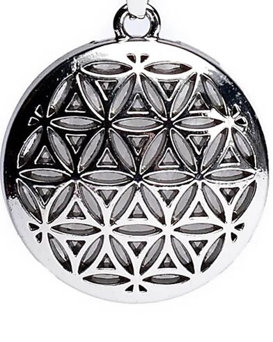 Γυναικείο Μενταγιόν Mani - Flower of life with rock crystal