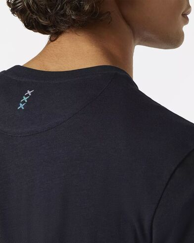 Scotch &amp; Soda - Regular Fit 3 Crosses Cotton-Linen T-Shirt   