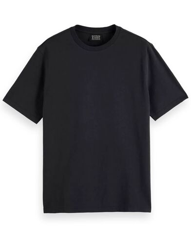 Scotch &amp; Soda - Regular Fit 3 Crosses Cotton-Linen T-Shirt   
