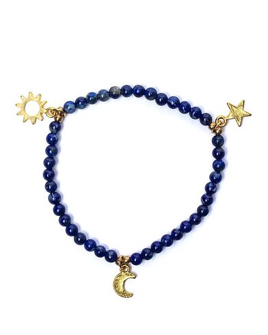 Γυναικείο Βραχιόλι Mani - lapis elastic with charms
