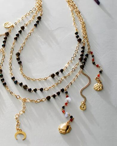 Ariana Ost - Free People Youth Belly Chain Metallic  