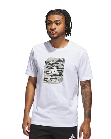 Ανδρική Κοντομάνικη Μπλούζα Adidas - M C Camo Box