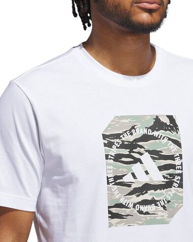 Ανδρική Κοντομάνικη Μπλούζα Adidas - M C Camo Box