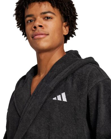 Ανδρική Πετσέτα Μπουρνούζι με Κουκούλα Adidas - Bathrobe
