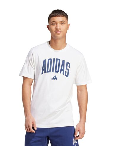 Ανδρική Κοντομάνικη Μπλούζα Adidas - M Collegiate