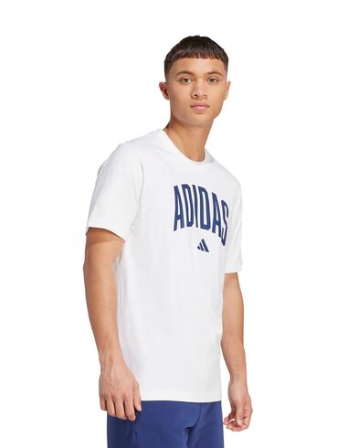 Ανδρική Κοντομάνικη Μπλούζα Adidas - M Collegiate