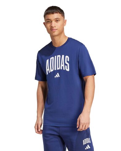 Ανδρική Κοντομάνικη Μπλούζα Adidas - M Collegiate