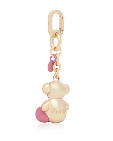 Γυναικείο Μπρελόκ Tous - Llavero Metal Bold Bear Rosa Osc-Dorado
