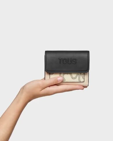 Tous - Billetera S. Flap Kaos Icon Beige 