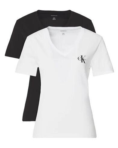Γυναικείες Κοντομάνικες Μπλούζες Calvin Klein 2 Τεμάχια - A- Logo Vn