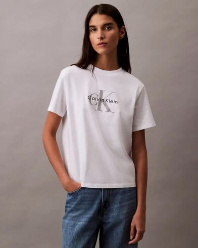 Γυναικεία Κοντομάνικη Μπλούζα Calvin Klein - Hr Clssc Mnlg