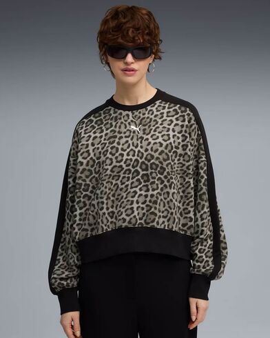 Γυναικεία Μπλούζα Φούτερ Puma - T7 Leo Luxe Aop Over-Oversized Tr