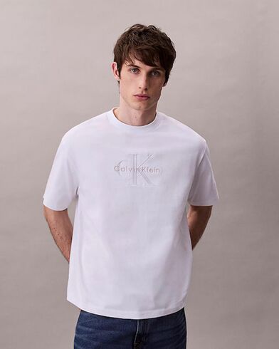 Calvin Klein - Ss Hi Low Emb 16S Jersey Cn Tee    