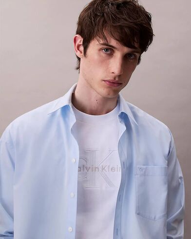 Calvin Klein - Ss Hi Low Emb 16S Jersey Cn Tee    