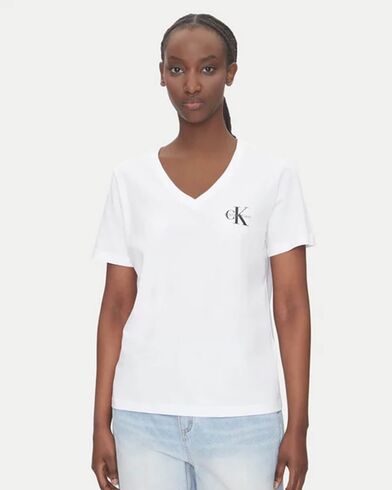 Γυναικείες Κοντομάνικες Μπλούζες Calvin Klein 2 Τεμάχια - A- Logo Vn