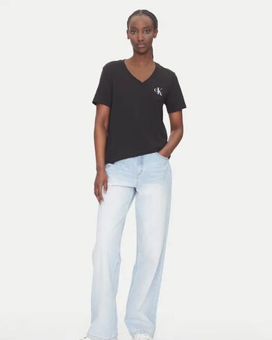 Γυναικείες Κοντομάνικες Μπλούζες Calvin Klein 2 Τεμάχια - A- Logo Vn