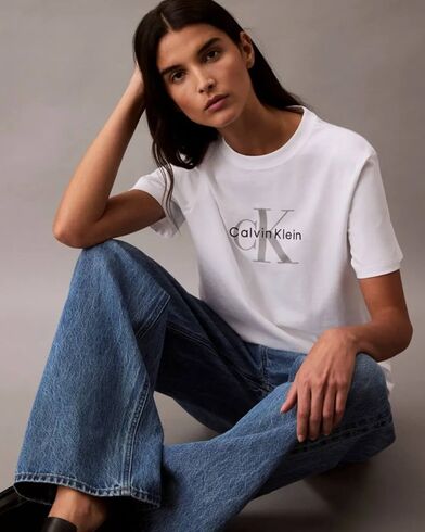 Γυναικεία Κοντομάνικη Μπλούζα Calvin Klein - Hr Clssc Mnlg