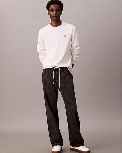 Calvin Klein - Ls Waffle Badge Crewnk Tee  