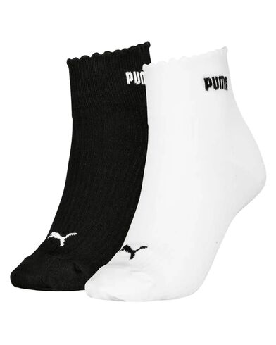 Γυναικείες Κάλτσες Puma 2 Ζευγάρια - 947223 Puma Scallop Edge Quarter