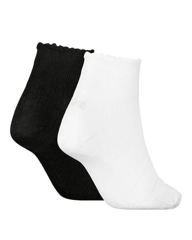 Γυναικείες Κάλτσες Puma 2 Ζευγάρια - 947223 Puma Scallop Edge Quarter