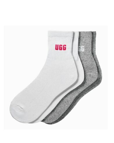Ugg - Quinlin Logo Quarter 2 Pack Socks   