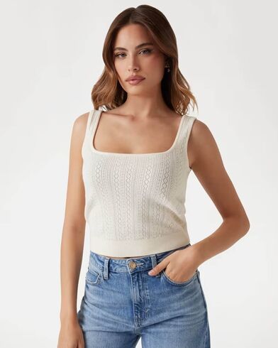 Γυναικεία Αμάνικη Μπλούζα Guess - Sl Lyla Tank