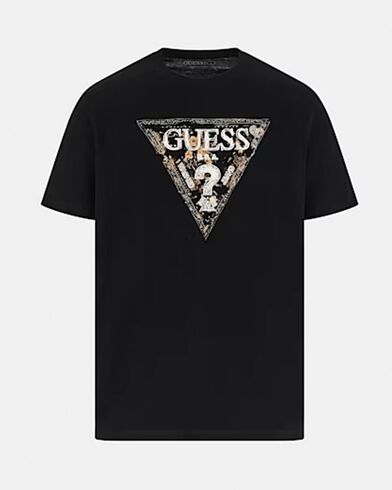 Ανδρική Κοντομάνικη Μπλούζα Guess - Ss Cn Guess Triangle