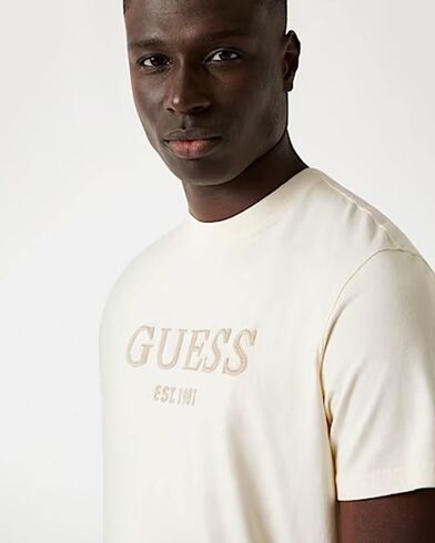 Ανδρική Κοντομάνικη Μπλούζα Guess - Ss Cn Guess Box Logo