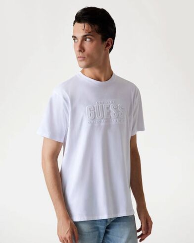 Ανδρική Κοντομάνικη Μπλούζα Guess - Ss Bsc Guess Embossed Logo