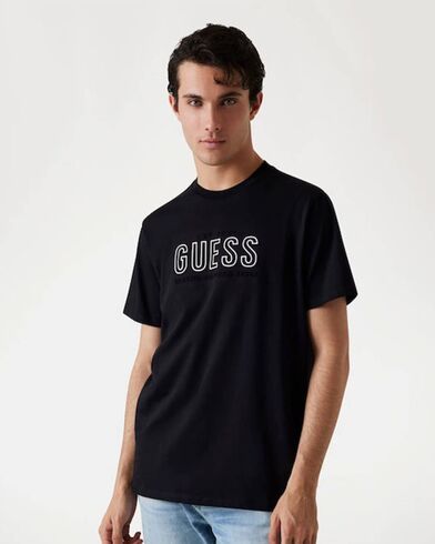 Ανδρική Κοντομάνικη Μπλούζα Guess - Ss Bsc Guess Embossed Logo