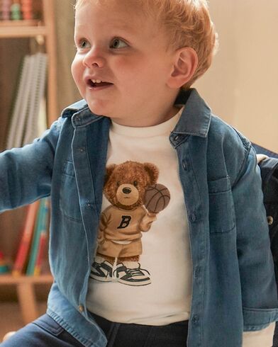 Mayoral - L/s shirt bear         