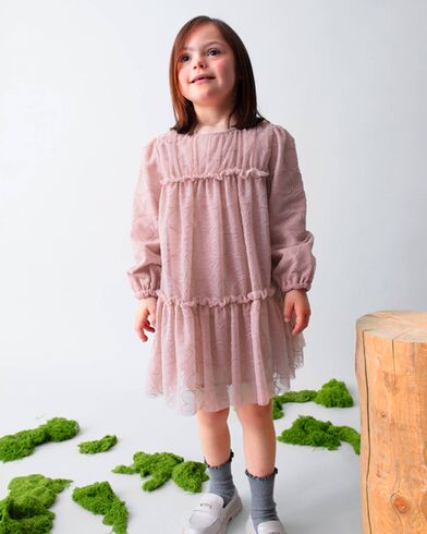 Παιδικό Μακρυμάνικο Φόρεμα Mayoral - Tulle printed