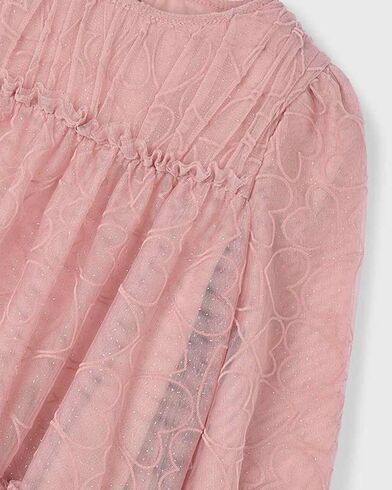 Παιδικό Μακρυμάνικο Φόρεμα Mayoral - Tulle printed