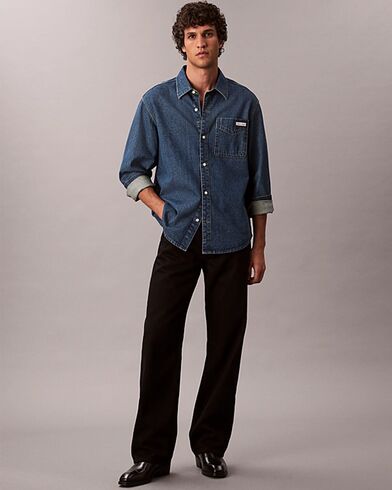 Ανδρικό Μακρυμάνικο Πουκάμισο Calvin Klein - Classic Harbour Blue