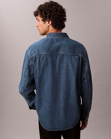 Ανδρικό Μακρυμάνικο Πουκάμισο Calvin Klein - Classic Harbour Blue