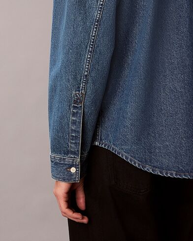 Ανδρικό Μακρυμάνικο Πουκάμισο Calvin Klein - Classic Harbour Blue