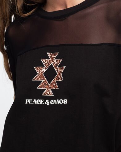 Γυναικεία Κοντομάνικη Μπλούζα Peace And Chaos - Insignia