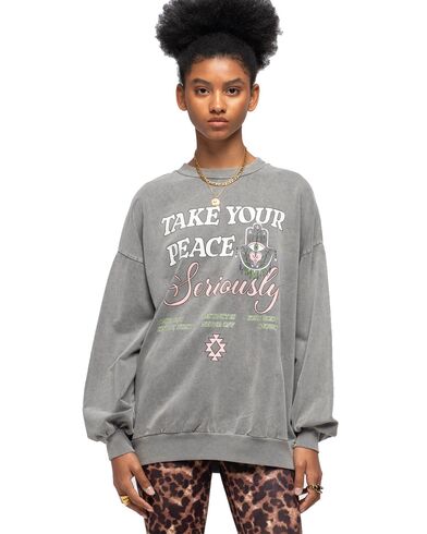 Γυναικεία Μακρυμάνικη Μπλούζα Φούτερ Peace And Chaos - Mindfulness