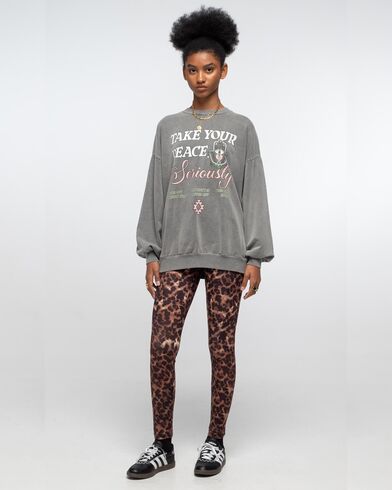 Γυναικεία Μακρυμάνικη Μπλούζα Φούτερ Peace And Chaos - Mindfulness