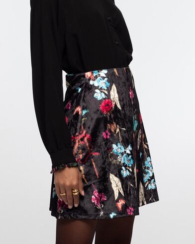 Peace And Chaos - Hydrangea Mini Skirt  