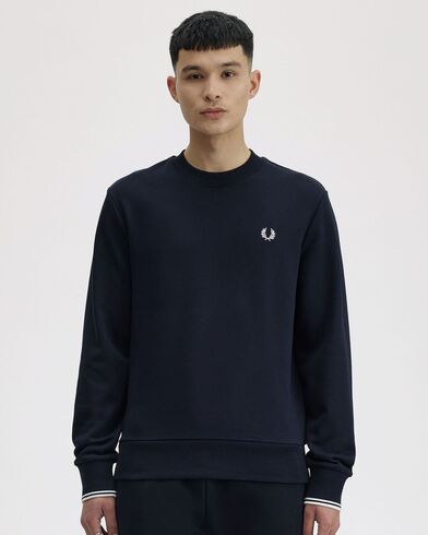 Ανδρικό Φούτερ με Στρογγυλή Λαιμόκοψη Fred Perry - Crew Neck
