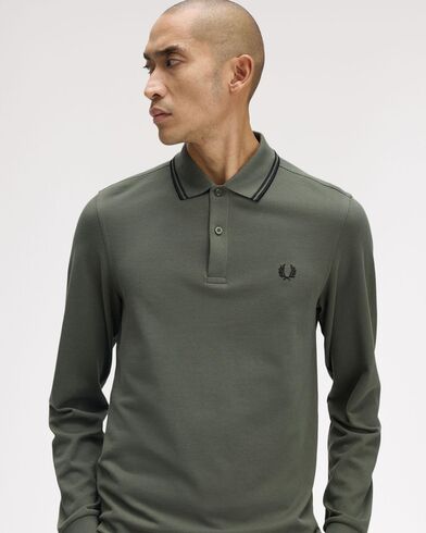 Ανδρική Polo Μακρυμάνικη Μπλούζα Fred Perry - Tls Twin Tipped
